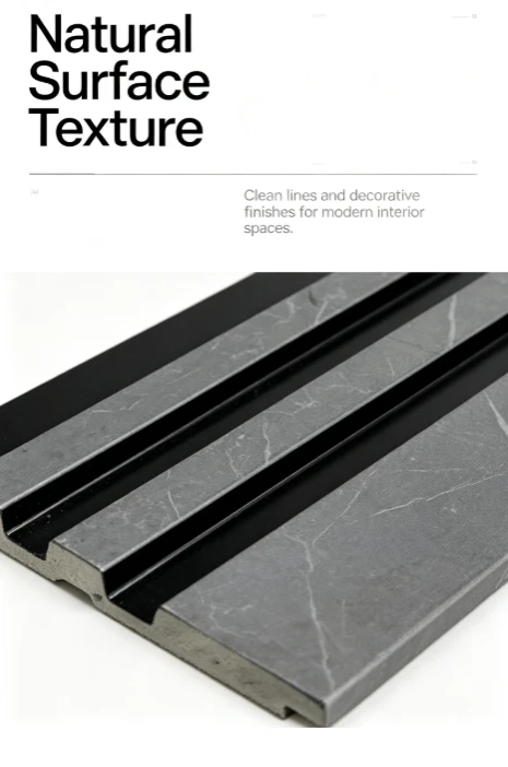 Modern Linear Marble PS Wall Cladding high quality